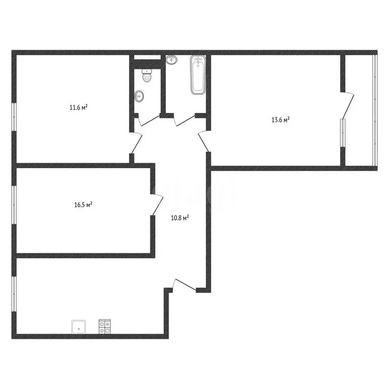 2-комнатная квартира: Черкесск, Советская улица, 73 (57 м) - Фото 2