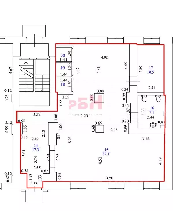 Торговая площадь в Свердловская область, Екатеринбург ул. Малышева, 30 ... - Фото 2