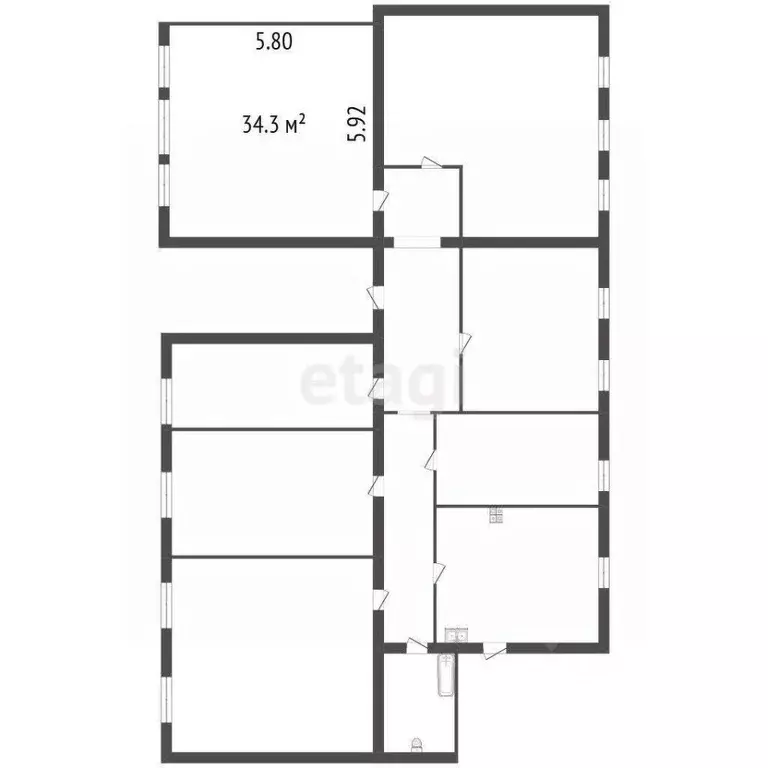 Комната Санкт-Петербург Вознесенский просп., 39 (34.3 м) - Фото 1