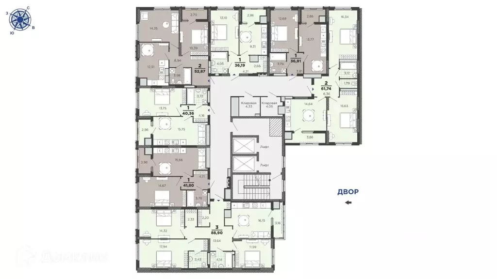 3-к кв. Рязанская область, Рязань ул. Островского, 122 (88.9 м) - Фото 1
