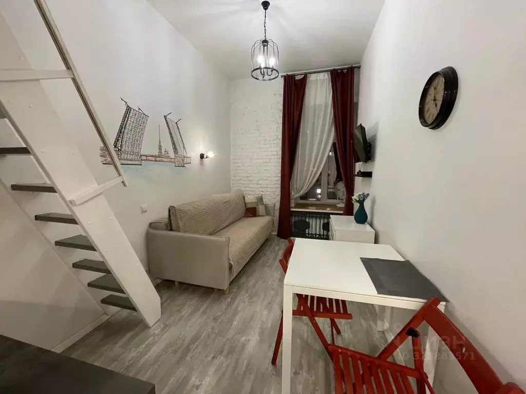 Студия Санкт-Петербург пер. Джамбула, 16/25 (16.0 м) - Фото 2