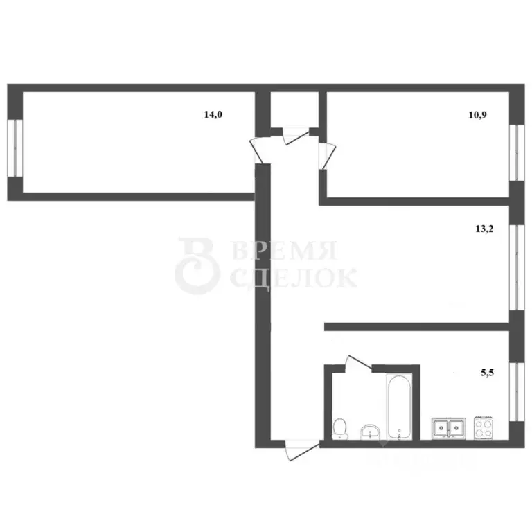 3-к кв. Владимирская область, Владимир Оргтруд мкр, ул. Строителей, 3 ... - Фото 2