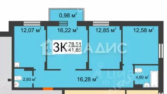 3-к кв. Нижегородская область, Нижний Новгород Соцгород жилрайон, ... - Фото 2