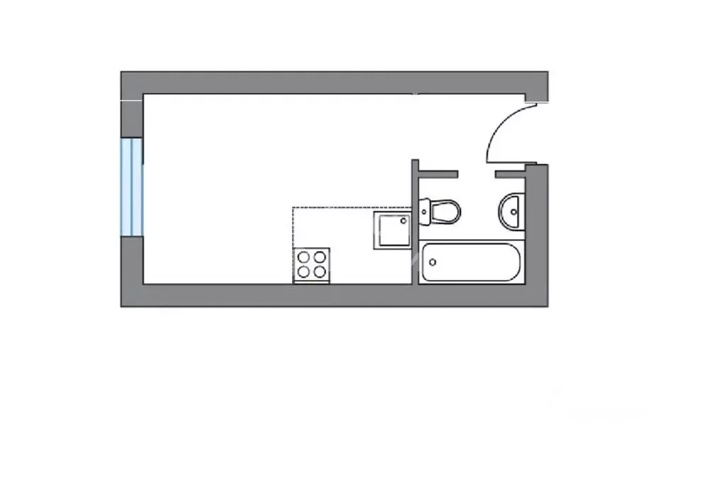 Студия Московская область, Королев Болшево мкр, Бурковский проезд, ... - Фото 2