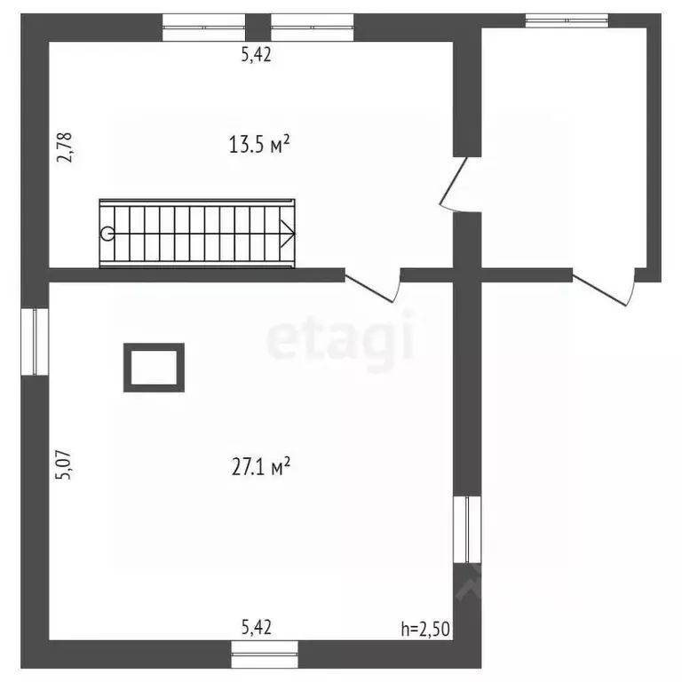 Дом в Томская область, Томский район, д. Чернышевка  (41 м) - Фото 2