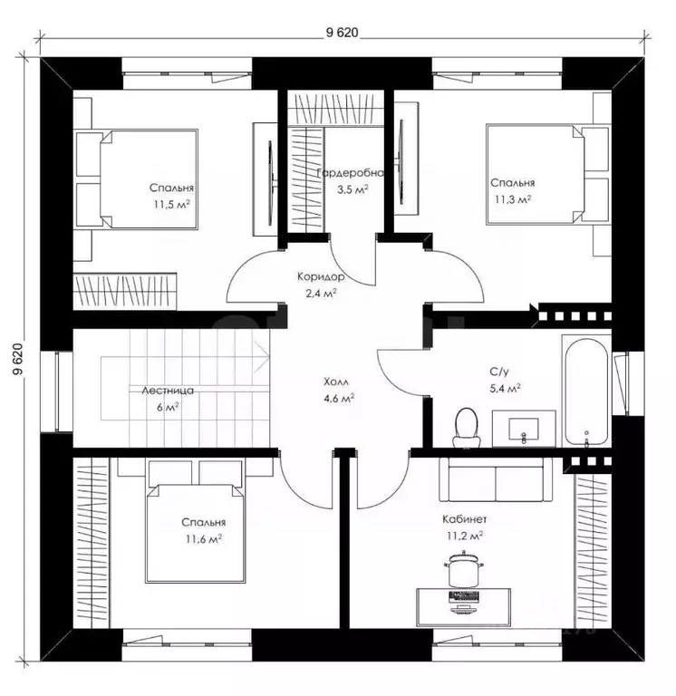 Дом в Татарстан, Пестречинский район, Шигалеевское с/пос, с. Новое ... - Фото 2