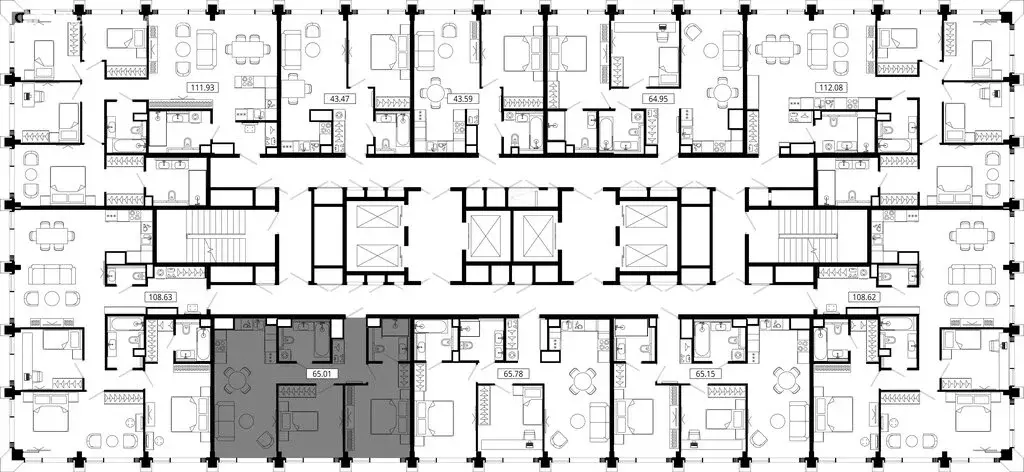 2-комнатная квартира: Москва, 4-я улица Марьиной Рощи, 12к2 (64.86 м) - Фото 0