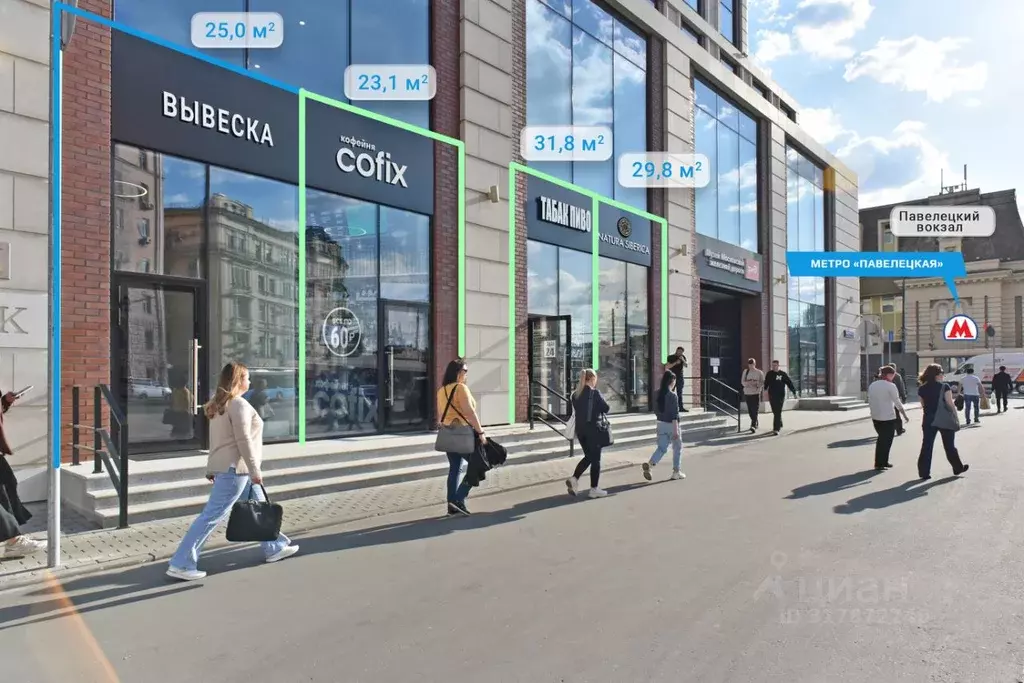 Торговая площадь в Москва Кожевническая ул., 4 (30 м) - Фото 1