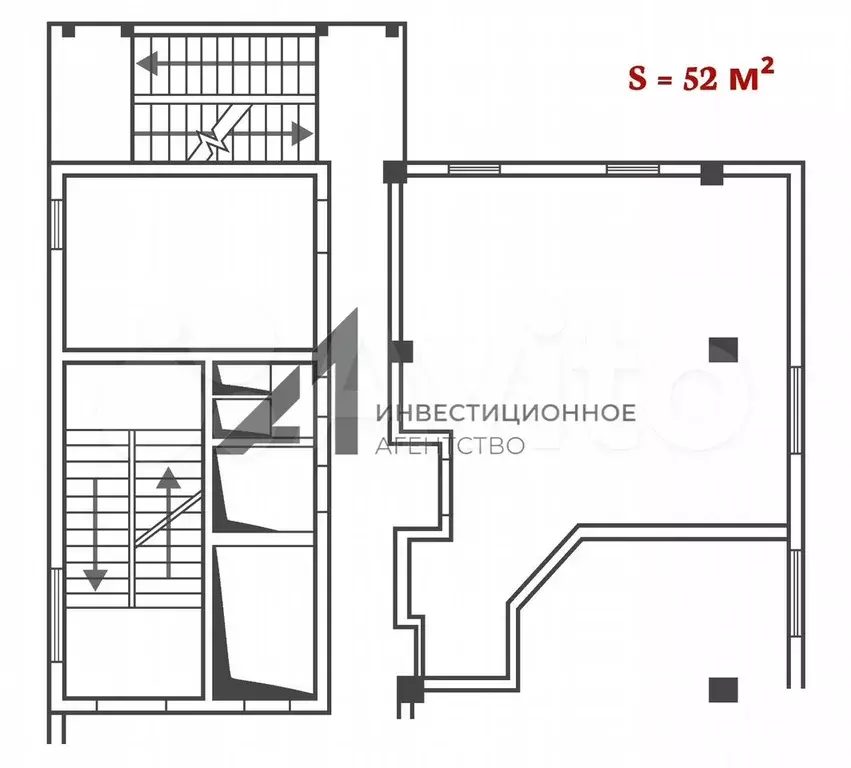 Офис 52 м2 с санузлом в ац - Фото 0