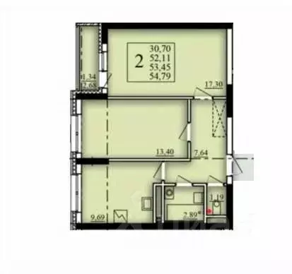 2-к кв. Башкортостан, Уфа Затон-Восточный жилрайон, Паруса жилой ... - Фото 1