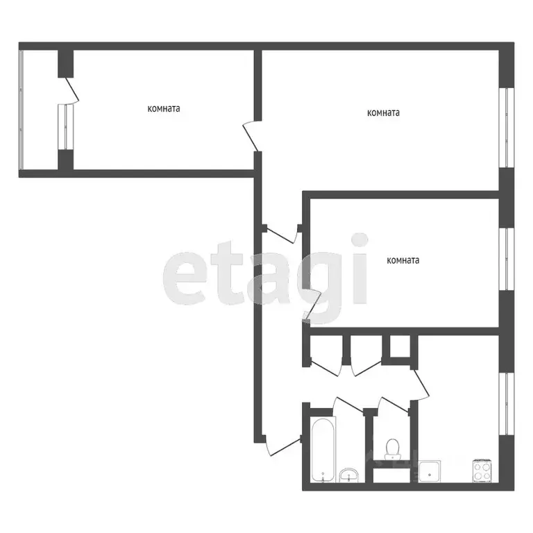 3-к кв. Ярославская область, Ярославль ул. Большая Техническая, 14 ... - Фото 2
