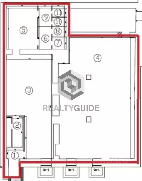 Помещение свободного назначения в Москва Подсосенский пер., 23С2 (212 ... - Фото 1