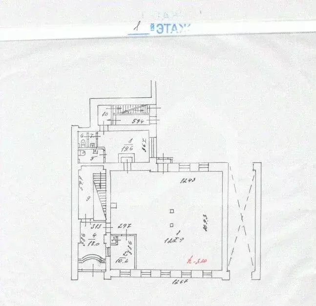 Помещение свободного назначения в Москва пер. 1-й Вышеславцев, 6 (1100 ... - Фото 2