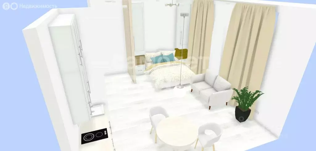 Квартира-студия: Москва, Уланский переулок, 21с2 (27 м) - Фото 2