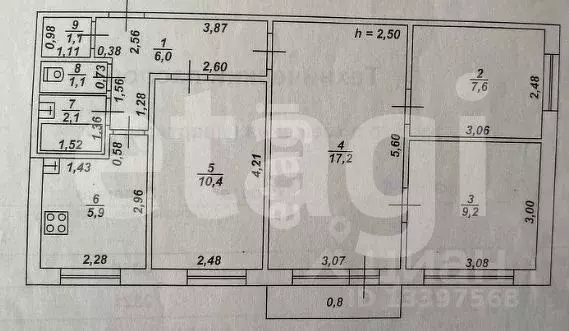 4-к кв. Тверская область, Тверь ул. Скворцова-Степанова, 9 (90.0 м) - Фото 1