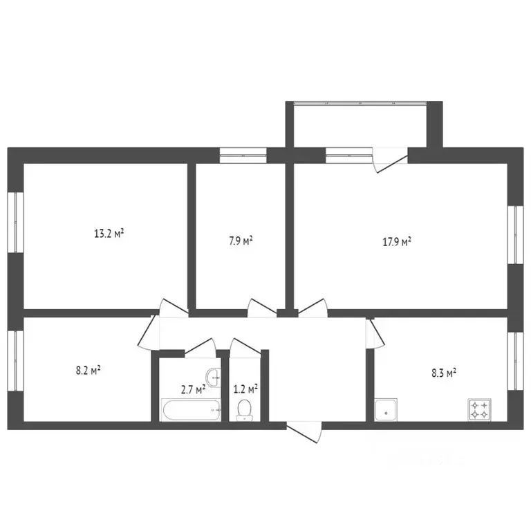 4-к кв. Марий Эл, Йошкар-Ола Ленинский просп., 20 (73.0 м) - Фото 2