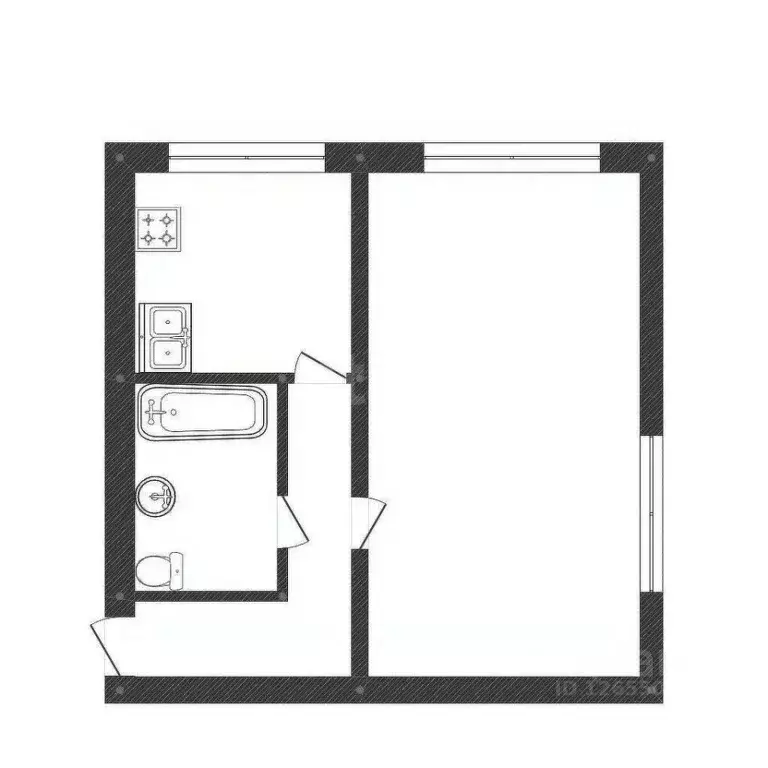 1-к кв. Костромская область, Кострома Никитская ул., 66 (29.5 м) - Фото 0