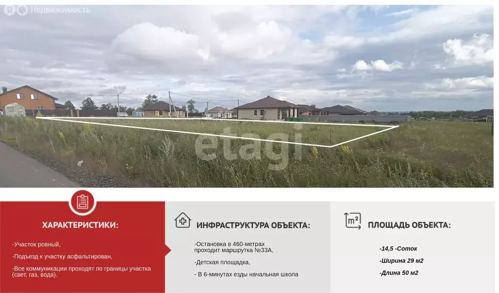 Участок в Старый Оскол, Хлопковая улица (14.5 м) - Фото 1