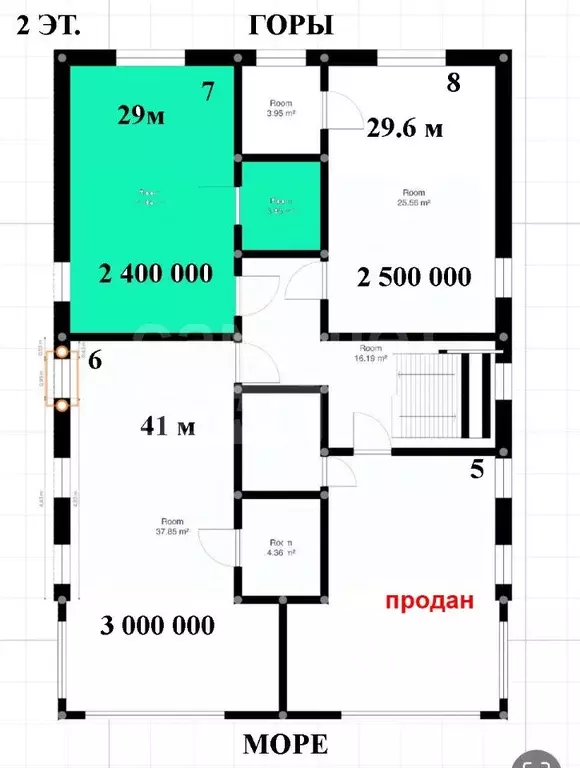 Студия Крым, Ялта муниципальный округ, Парковое пгт ул. Клубная, 2 ... - Фото 2