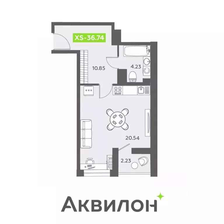 Студия Санкт-Петербург бул. Головнина, 6к1 (36.9 м) - Фото 0