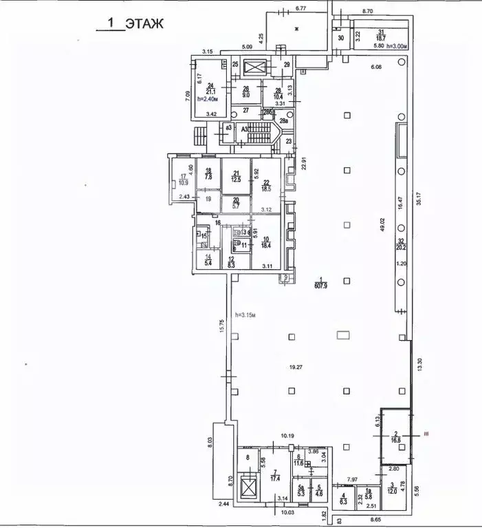 Помещение свободного назначения в Москва Россошанская ул., 7К1 (1614 ... - Фото 2