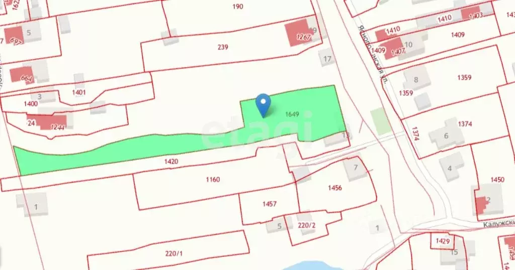 Участок в Тульская область, Тула пос. Михалково, ул. Яснополянская, 13 ... - Фото 2