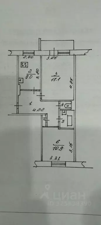 2-к кв. Новгородская область, Великий Новгород Московская ул., 26к2 ... - Фото 1