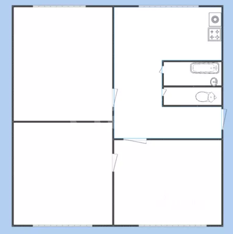 3-к кв. Смоленская область, Ярцево ул. Карла Маркса, 15 (62.8 м) - Фото 2