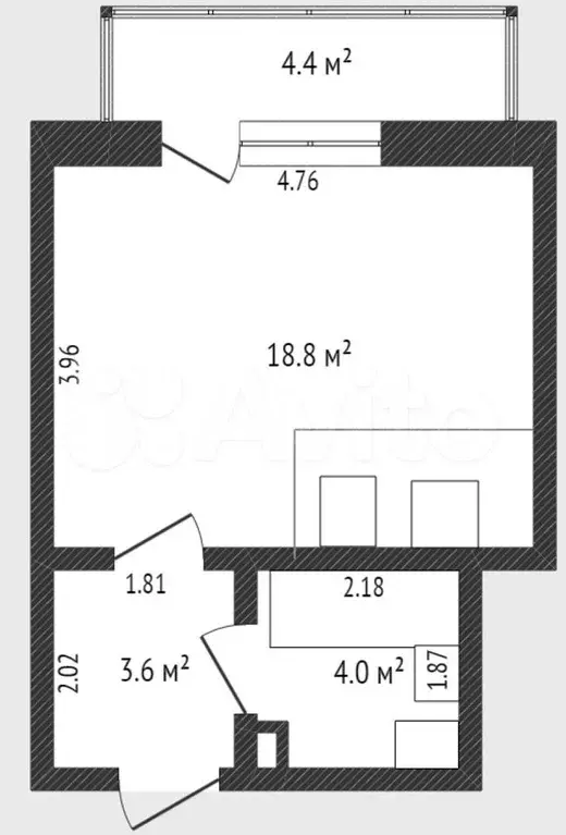 Квартира-студия, 27 м, 6/16 эт. - Фото 0