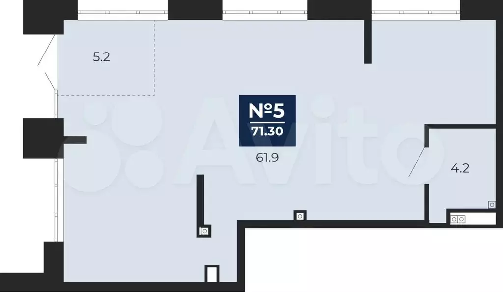 Продается торговое помещение, площадь 71.3 кв.м - Фото 0