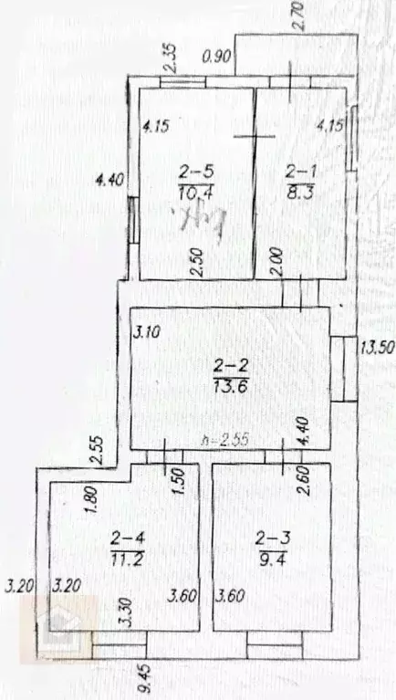 Дом в Крым, Симферопольский район, Николаевка пгт ул. Зеленая, 24 (53 ... - Фото 1
