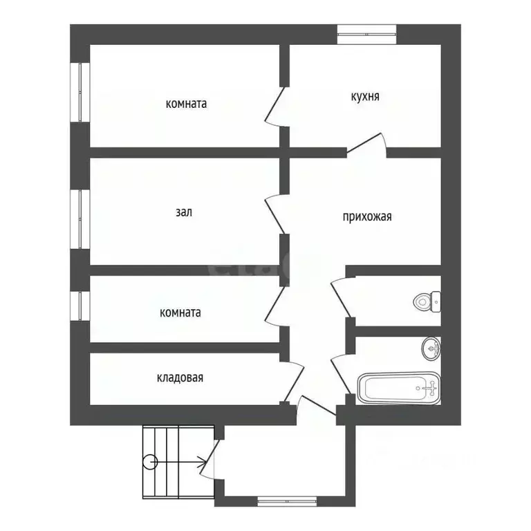3-к кв. Вологодская область, Вологда ул. Рубцова, 12 (60.0 м) - Фото 2