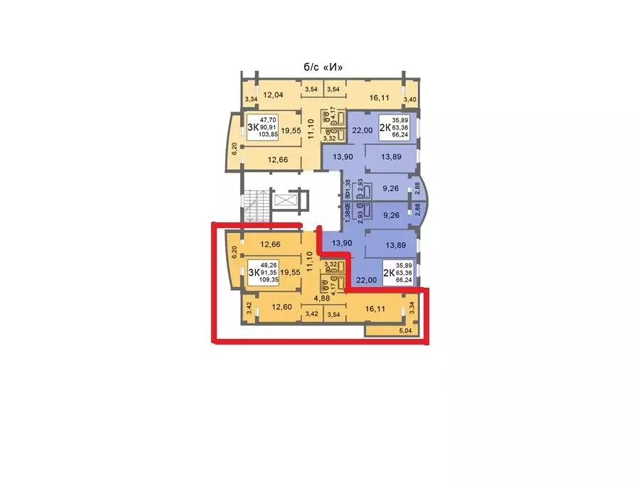 3-к кв. Саратовская область, Саратов Шелковичная ул., 210Б (109.35 м) - Фото 2