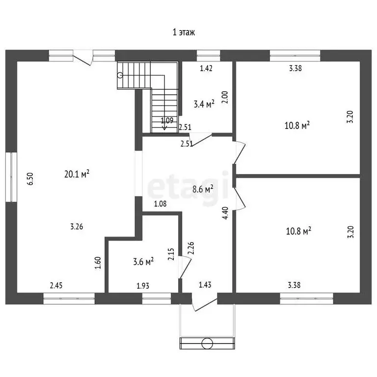 Дом в посёлок Заозерье, Рубиновая улица (101 м) - Фото 1