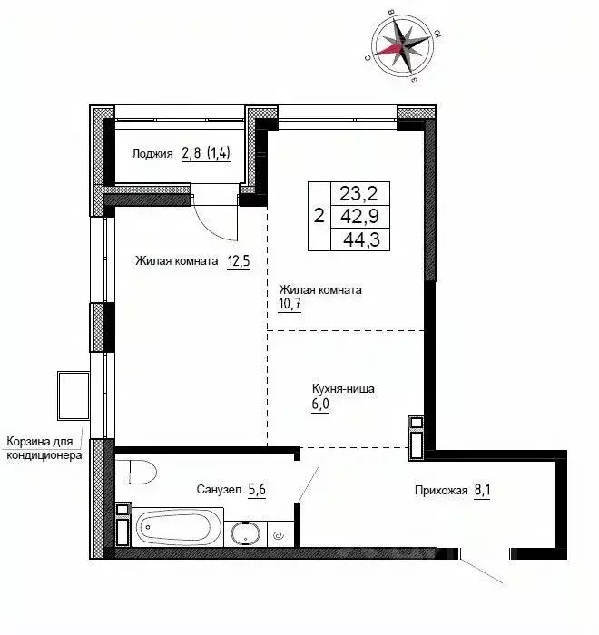 2-к кв. Приморский край, Надеждинский район, пос. Новый ул. Ленина, ... - Фото 1