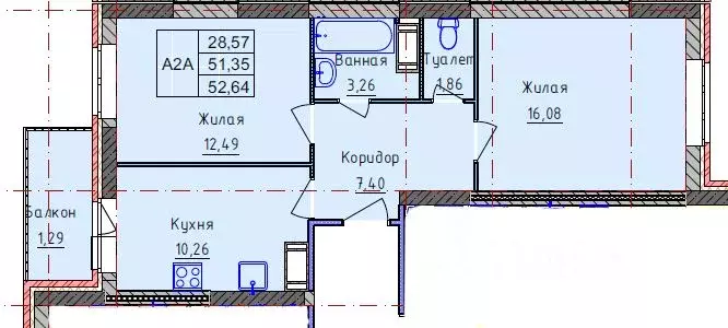 2-к кв. Ярославская область, Ярославль ул. Пашуковская, 9 (52.6 м) - Фото 1