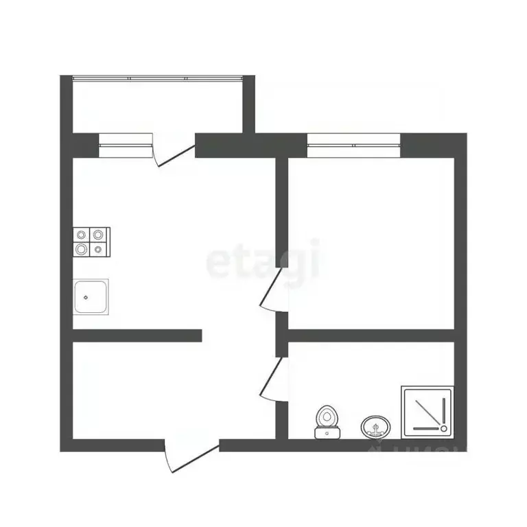 1-к кв. Костромская область, Кострома Советская ул., 120А (38.1 м) - Фото 2