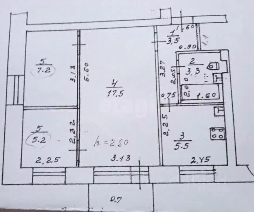3-к кв. Тверская область, Тверь ул. Пржевальского, 18/8 (42.9 м) - Фото 2