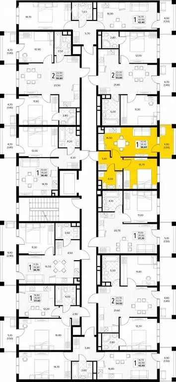1-комнатная квартира: Сукко, жилой комплекс Кипарис (36.6 м) - Фото 1