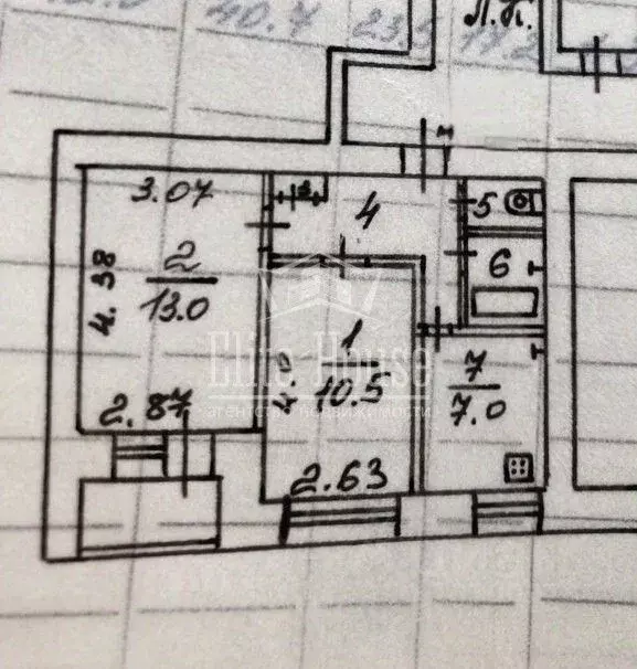 2-к кв. Калужская область, Калуга пл. Мира, 2 (42.0 м) - Фото 2