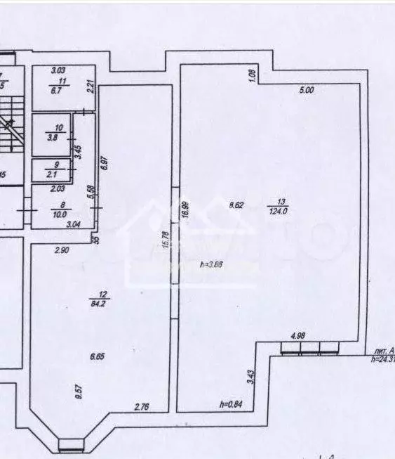 Помещение свободного назначения 230,8м2 ул.Кирова 43 к1 - Фото 0