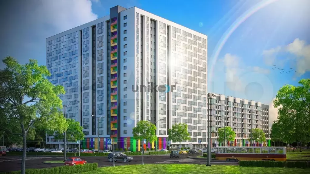 Квартира-студия, 18,1 м, 7/19 эт. - Фото 1