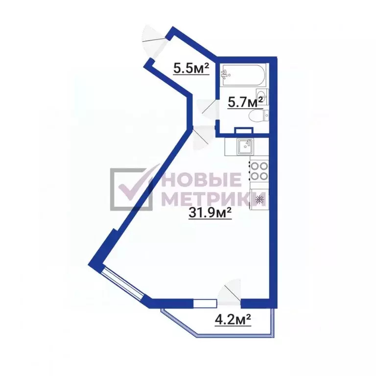 1-к кв. Санкт-Петербург Дибуновская ул., 50 (44.0 м) - Фото 2