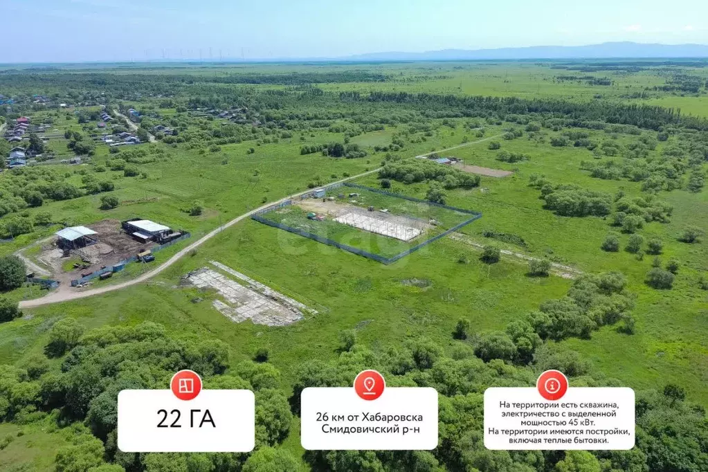 Участок в Еврейская автономная область, Смидовичский район, с. ... - Фото 1