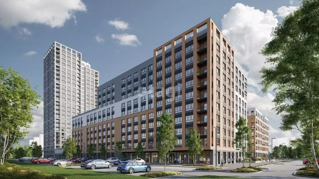 1-к кв. Тюменская область, Тюмень ул. Василия Подшибякина, 11 (44.95 ... - Фото 1