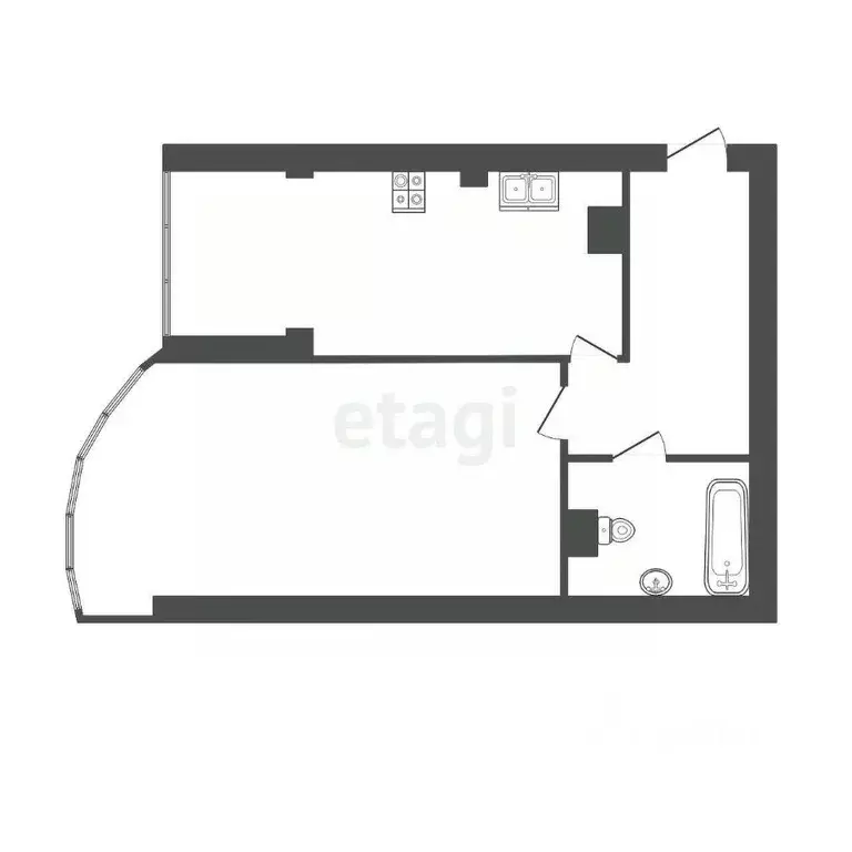 1-к кв. Ставропольский край, Пятигорск Оранжерейная ул. (49.5 м) - Фото 2