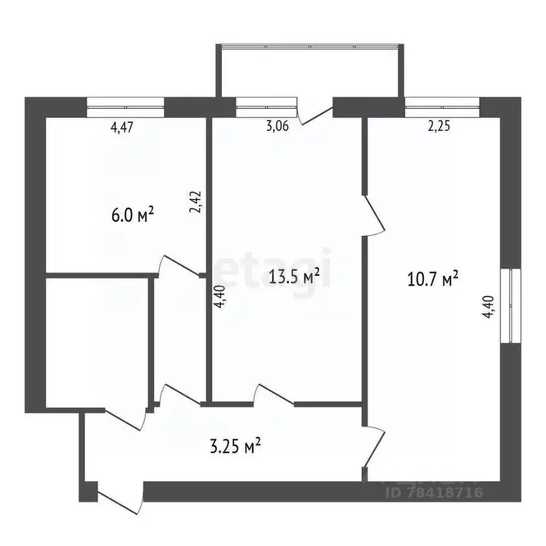 2-к кв. Калужская область, Белоусово Жуковский район, Мирная ул., 1 ... - Фото 2