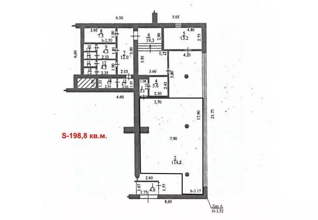 Офис в Башкортостан, Стерлитамак ул. Мира, 58 (199 м) - Фото 1