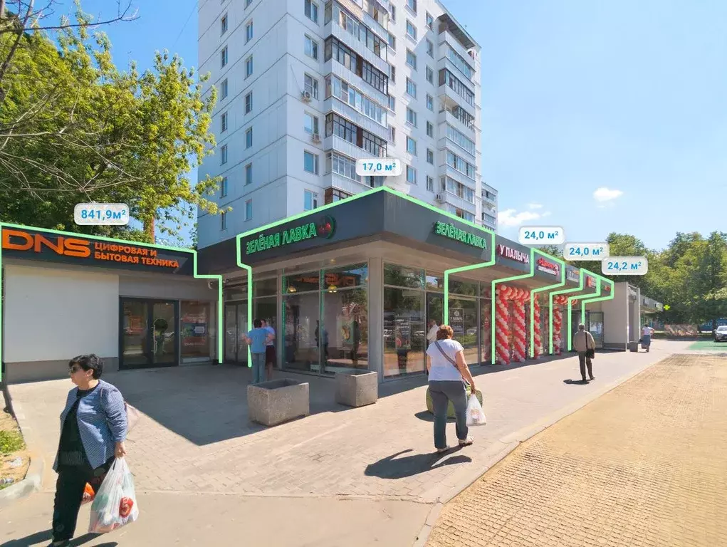 Торговая площадь в Москва 1-я Новокузьминская ул., 21К2 (68 м) - Фото 1