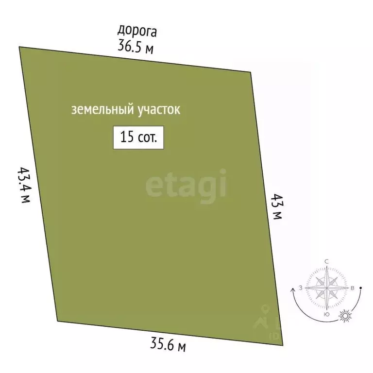 Участок в Тамбовская область, Тамбовский муниципальный округ, Луговое ... - Фото 2